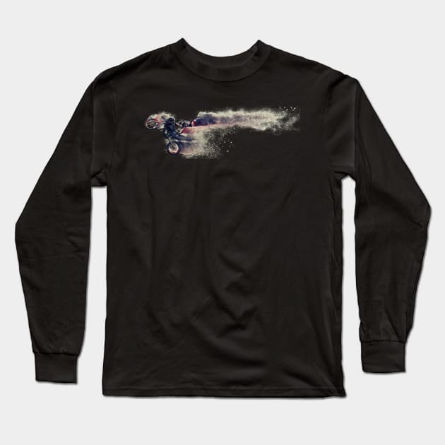 Sandstorm Motocross Biker Long Sleeve T-Shirt by TortillaChief